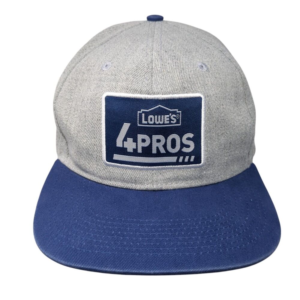 Lowes 4Pros Snapback Hat Multicolor One Size Adjustable Embroidered 6 Panel